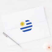 Uruguay-vlag Ronde Sticker (Envelop)