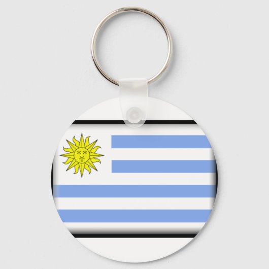 Uruguay-vlag Sleutelhanger (Voorkant)