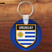 Uruguay-vlag Sleutelhanger (Voorkant)