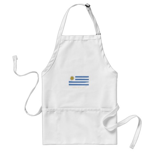 Uruguay Vlag Standaard Schort (Voorkant)