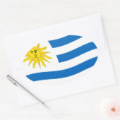 Uruguay Vlag Sticker (Envelop)
