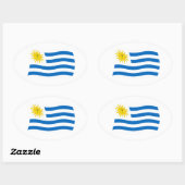 Uruguay Vlag Sticker (Vel)