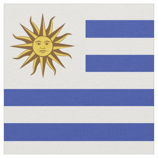 Uruguay-vlag Stof (Close Up)