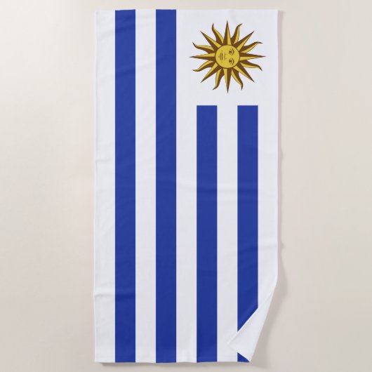 Uruguay-vlag Strandlaken (Voorkant)