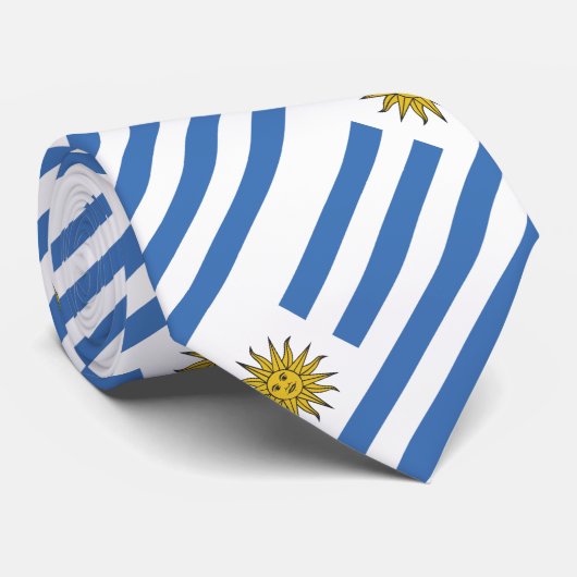 Uruguay-vlag Stropdas (Opgerold)
