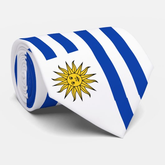 Uruguay-vlag Stropdas (Opgerold)