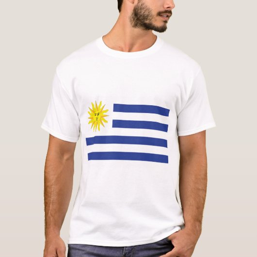 Uruguay-vlag T-shirt (Voorkant)