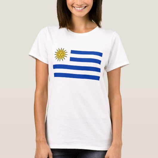 Uruguay-vlag T-shirt (Voorkant)