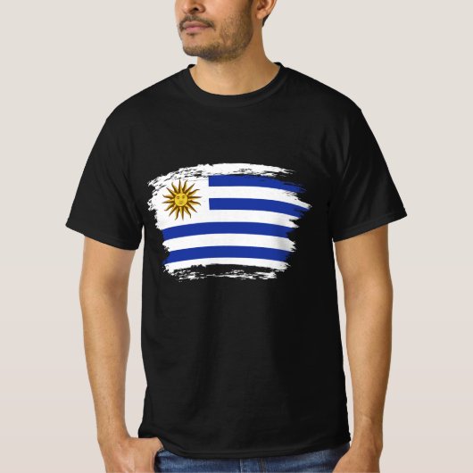 Uruguay-vlag T-shirt (Voorkant)