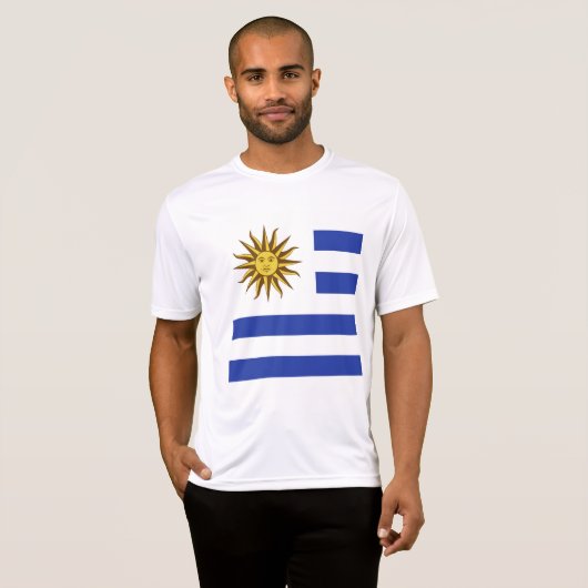 Uruguay-vlag T-shirt (Voorkant volledig)