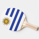 Uruguay-vlag Tafeltennisbatje (Zijkant)