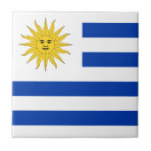 Uruguay-vlag Tegeltje (Voorkant)