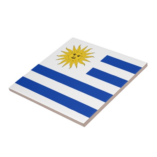 Uruguay-vlag Tegeltje (Zijkant)