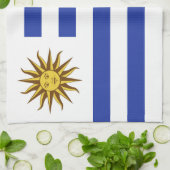 Uruguay-vlag Theedoek (Gevouwen)