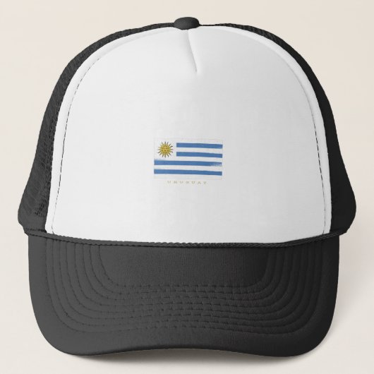 Uruguay Vlag Trucker Pet (Voorkant)