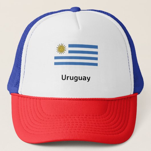 Uruguay-vlag Trucker Pet (Voorkant)