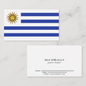 Uruguay-vlag Visitekaartje (Voorkant / Achterkant)