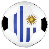 Uruguay-vlag Voetbal (Gedraaid)