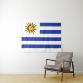 Uruguay-vlag Wandkleed (In Situ (horizontaal))