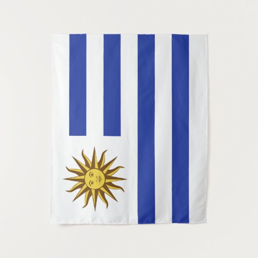 Uruguay-vlag Wandkleed (Voorkant)