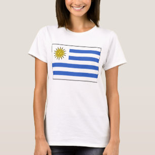 Uruguay vlag x kaart T-Shirt
