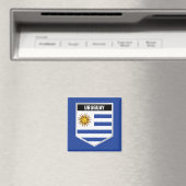 Uruguay-vlaggenschild Magneet (Insitu (Vaatwasser))