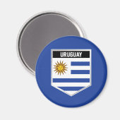 Uruguay-vlaggenschild Magneet (Voorkant / Achterkant)