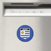 Uruguay-vlaggenschild Magneet (Insitu (Vaatwasser))