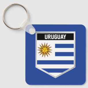 Uruguay-vlaggenschild Sleutelhanger