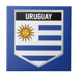 Uruguay-vlaggenschild Tegeltje