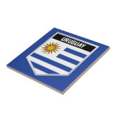 Uruguay-vlaggenschild Tegeltje (Zijkant)