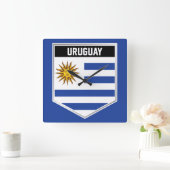 Uruguay-vlaggenschild Vierkante Klok (Huis)