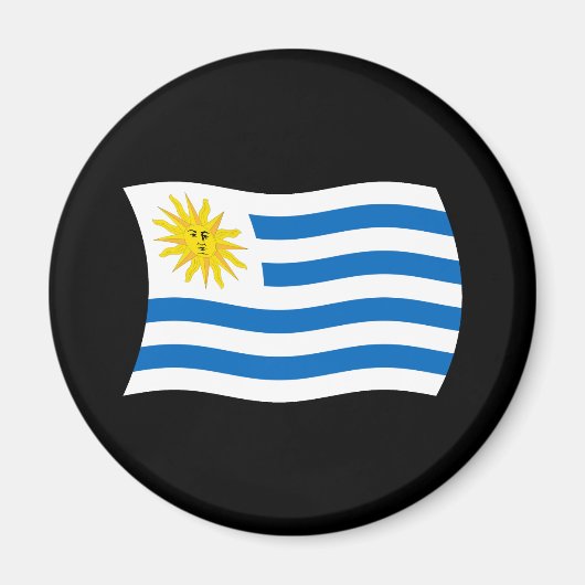 Uruguay Vlagmagneet Magneet (Voorkant)