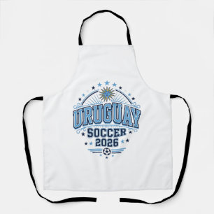 Uruguay Voetbal 2026 Voetbal Vet Land Typografie Schort