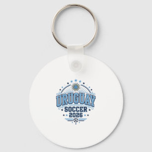 Uruguay Voetbal 2026 Voetbal Vet Land Typografie Sleutelhanger