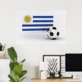 Uruguay-Voetbal Poster (Thuiskantoor)