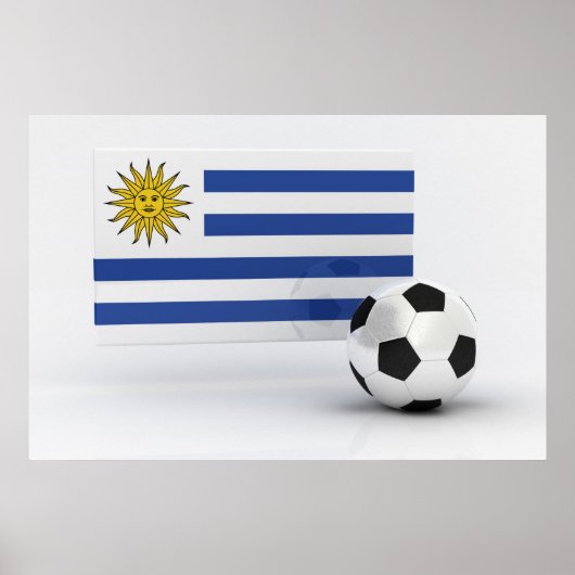 Uruguay-Voetbal Poster (Voorkant)