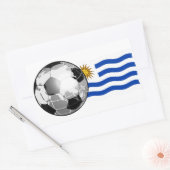Uruguay Voetbal Rechthoek Stickers (Envelop)
