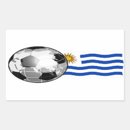 Uruguay Voetbal Rechthoek Stickers