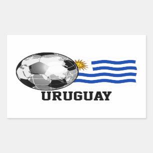 Uruguay Voetbal Rechthoek Stickers