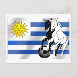 Uruguay-voetballiefhebber Charruas 2010: cadeaus v Briefkaart
