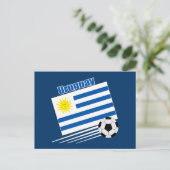 Uruguay-voetbalteam Briefkaart (Staand voorkant)
