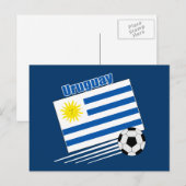 Uruguay-voetbalteam Briefkaart (Voorkant / Achterkant)