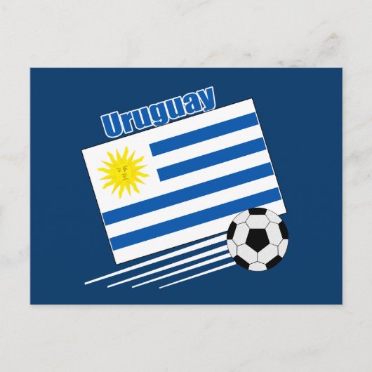 Uruguay-voetbalteam Briefkaart (Voorkant)