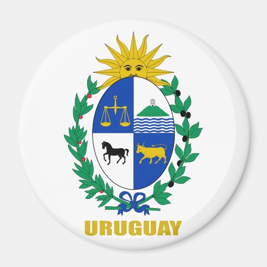 Uruguay wapenstilstand magneet (Voorkant)