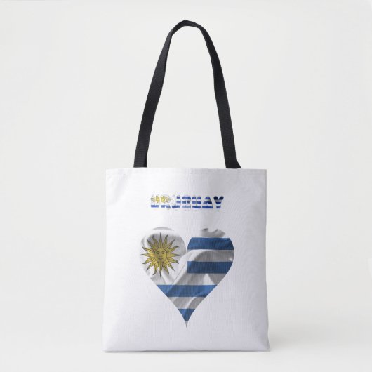 Uruguayaans hart tote bag (Voorkant)