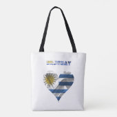 Uruguayaans hart tote bag (Achterkant)