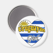 Uruguayaans Meisje Magneet (Voorkant / Achterkant)