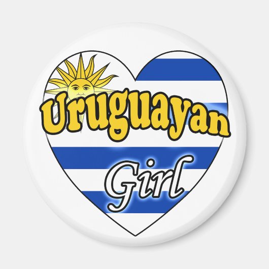 Uruguayaans Meisje Magneet (Voorkant)