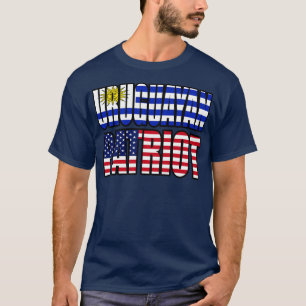 Uruguayaanse Amerikaanse patriot Pride Heritage Fl T-shirt